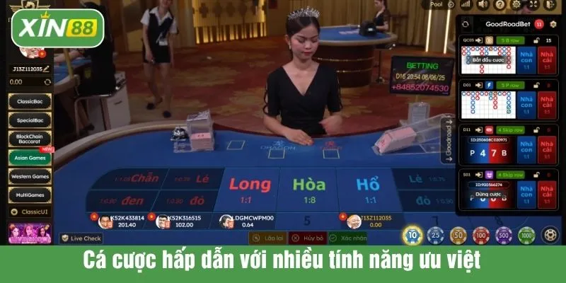 Cá cược hấp dẫn với nhiều tính năng ưu việt