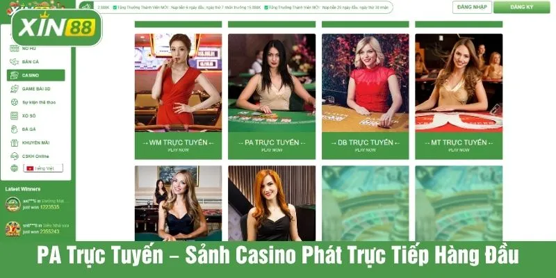 PA trực tuyến