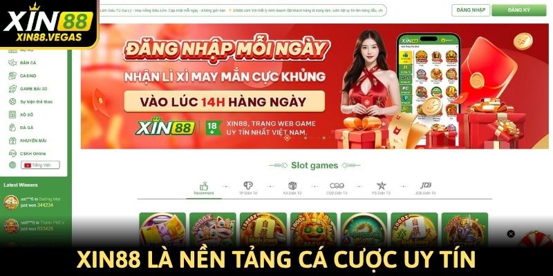 Xin 88 là nền tảng cá cược uy tín đáng trải nghiệm nhất 2025
